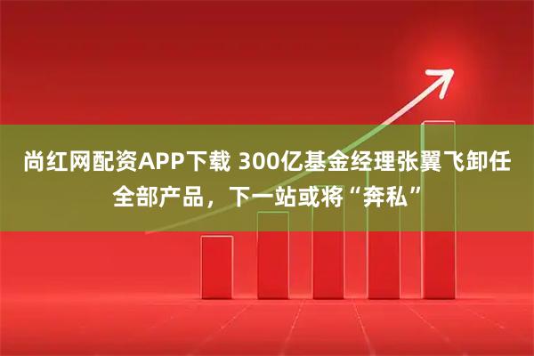 尚红网配资APP下载 300亿基金经理张翼飞卸任全部产品，下一站或将“奔私”